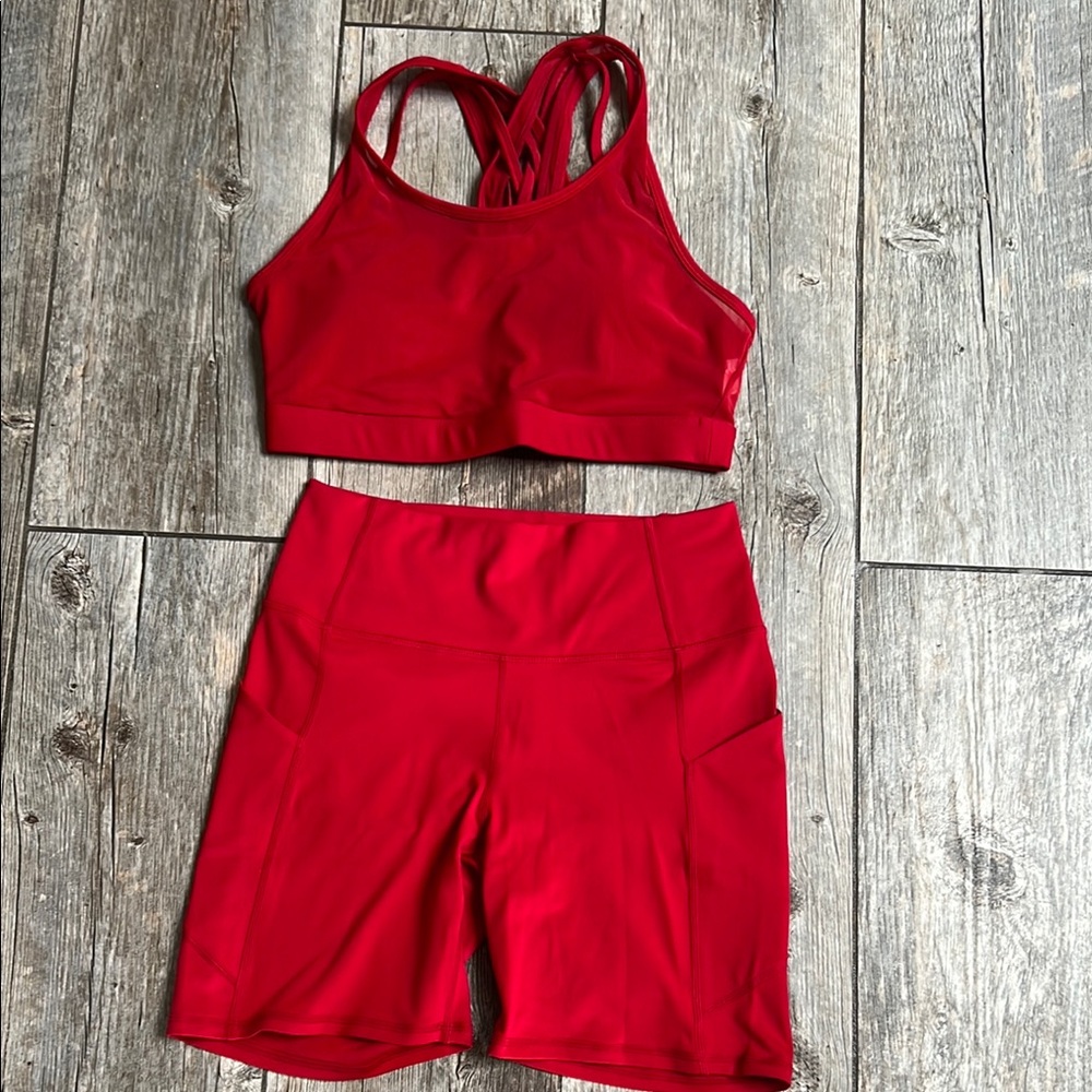 Fabletics PureLuxe Red Activewear